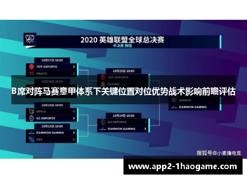 B席对阵马赛意甲体系下关键位置对位优势战术影响前瞻评估